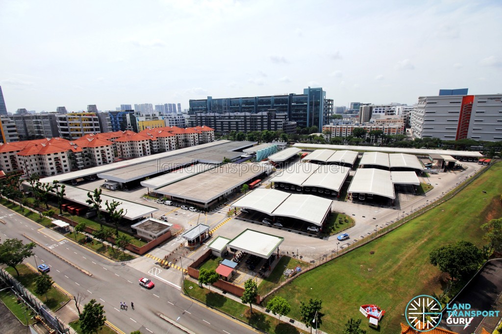 Aerial view of Bukit Batok Bus Depot