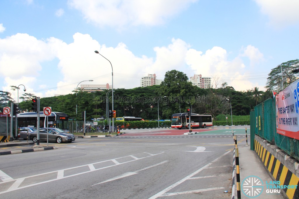 Junction with Woodlands Road during DTL construction