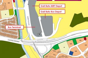 Gali Batu Bus Depot - Location Map