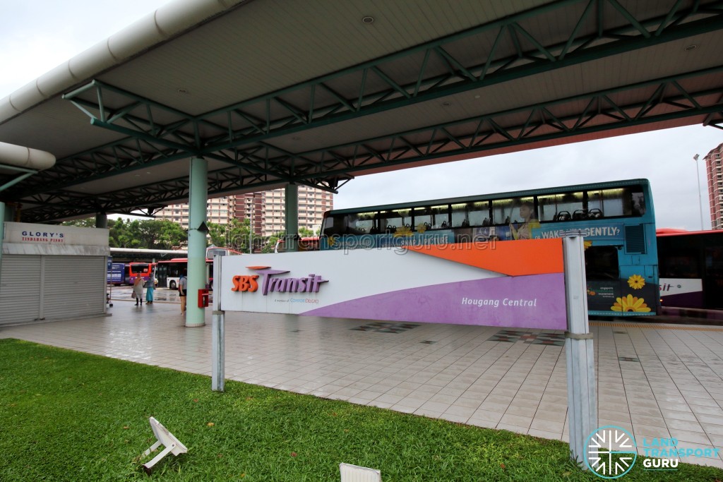 Hougang Central Bus Interchange - Interchange signage