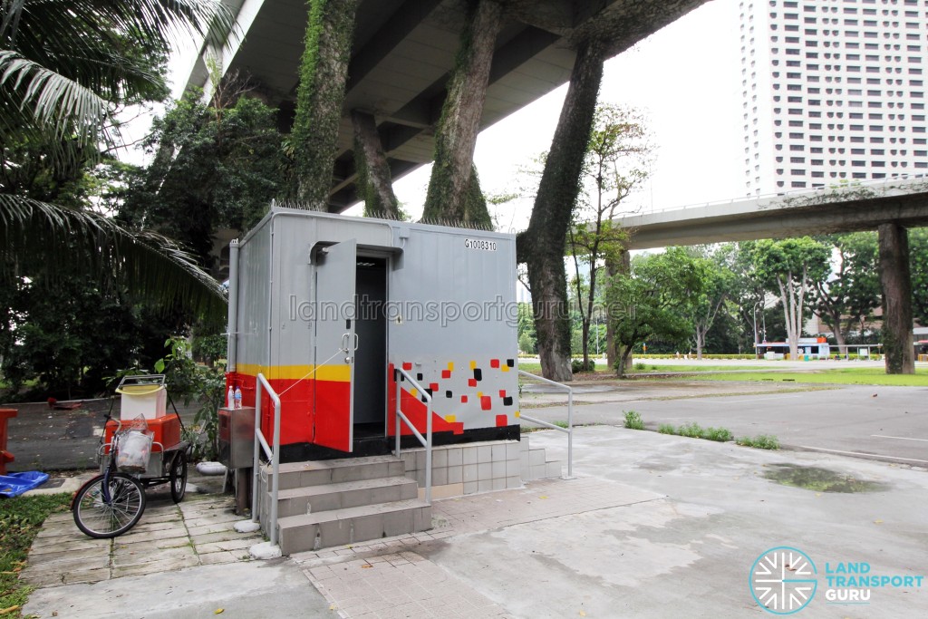 Marina Centre Bus Terminal - SMRT container toilet