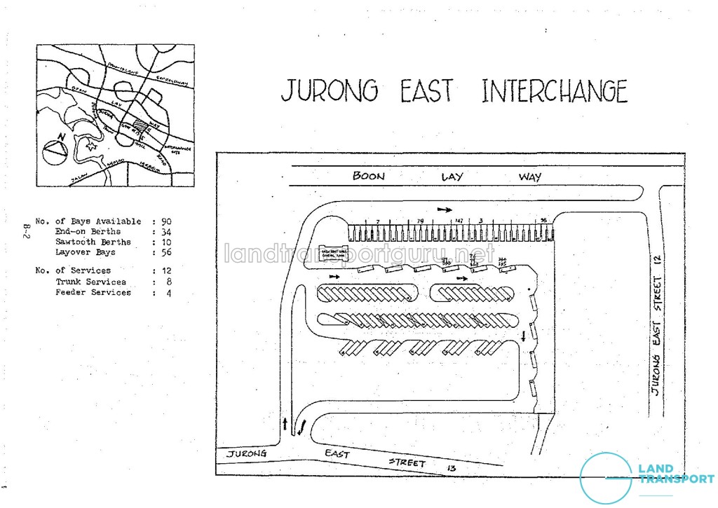 Layout of old Jurong East Bus Interchange