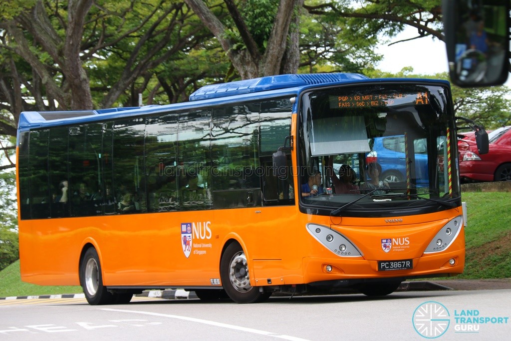 ComfortDelgro Bus Volvo B9L (PA3867R) - NUS ISB A1