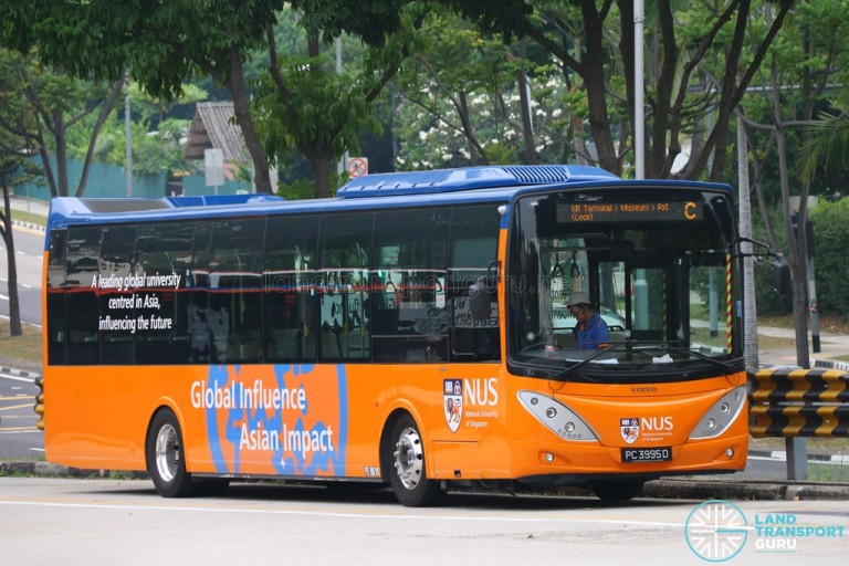 Nus Volvo B9l Internal Shuttle Bus C Pc3995d Land Transport Guru