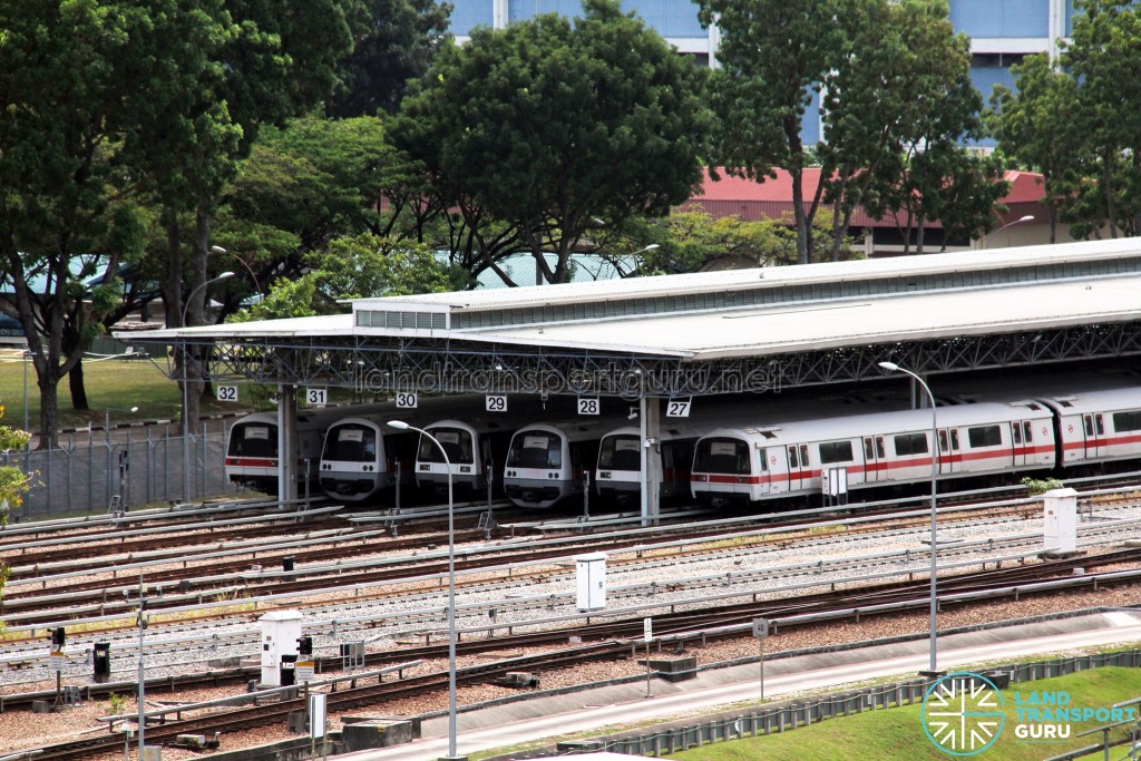SMRT Ulu Pandan MRT Depot - Train stabling
