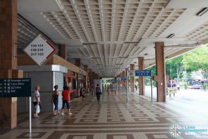 Old Serangoon Bus Interchange in 2011, prior to its closure. View of interchange concourse.