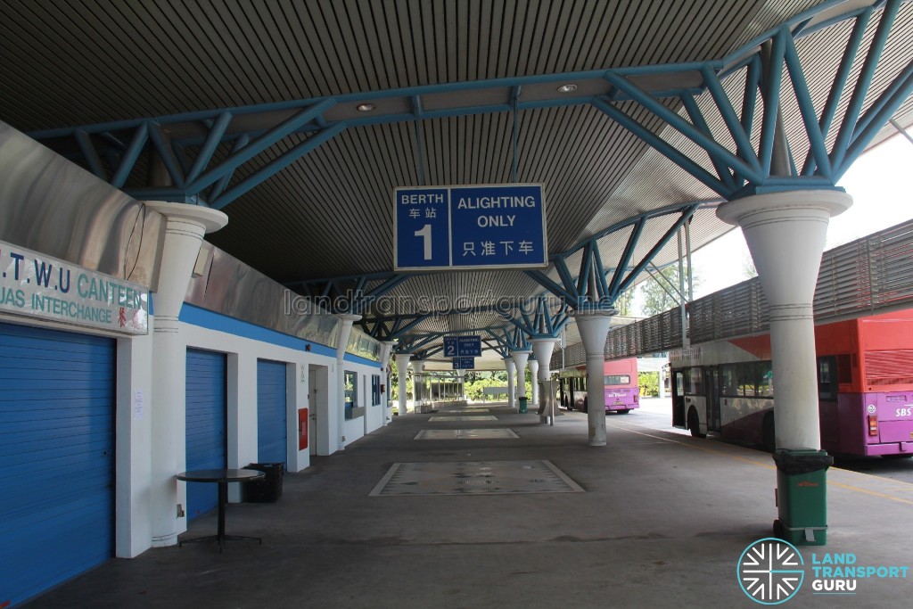 Tuas Bus Terminal in 2013 - Alighting Berth