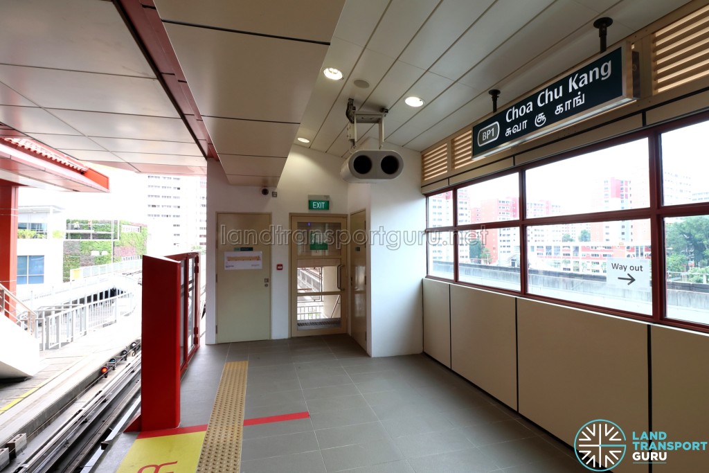 Choa Chu Kang LRT - Platform 3 emergency stairs