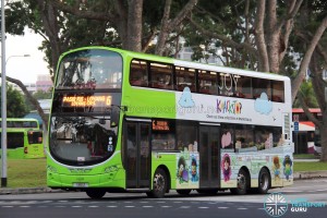 Go-Ahead Volvo B9TL Wright (SBS1Z) - Service 6, with advertising wrap for Knackstop