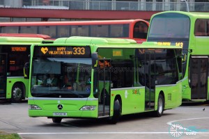 Tower Transit Mercedes-Benz Citaro (SG1007M) - Service 333, with Valentine's Day EDS scroll