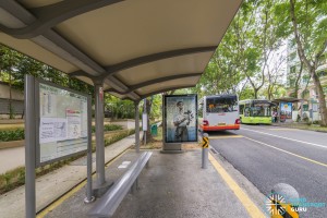 Bus Stop along Hume Avenue with Bus Service 973