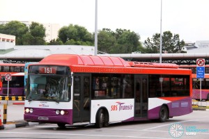 SBST Volvo B10BLE CNG (SBS2995S) - Service 151