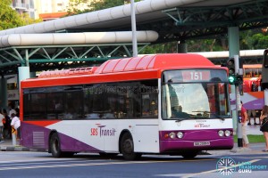 SBST Volvo B10BLE CNG (SBS2995S) - Service 151