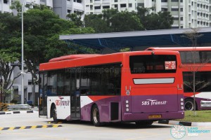 SBS Transit Scania K230UB (SBS8103K) - Permanent Training Bus with L-plate holder (rear)