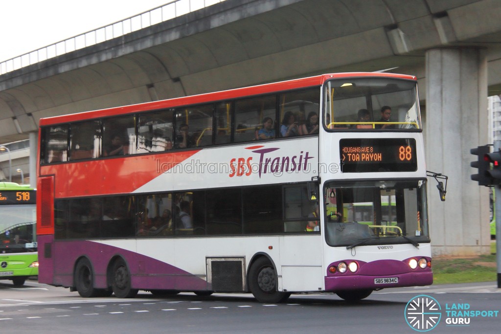 SBS Transit Volvo B10TL (SBS9834C) - Service 88
