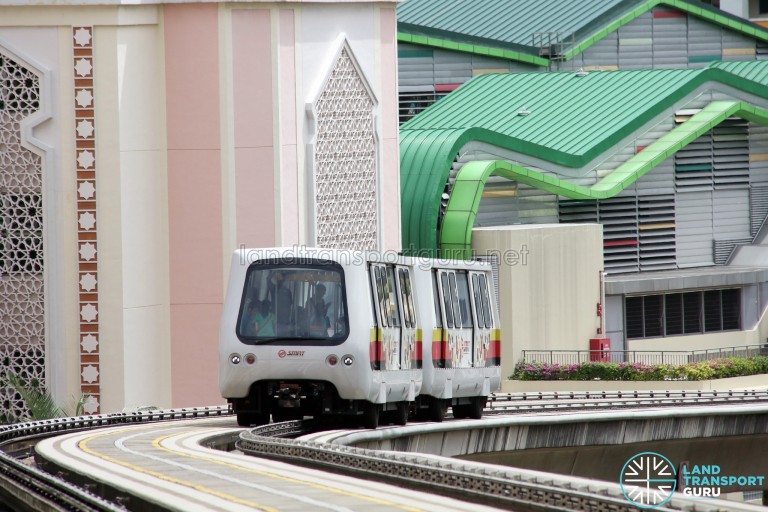 Bombardier Innovia APM 100 (C801A) – Approaching Bangkit Station | Land ...