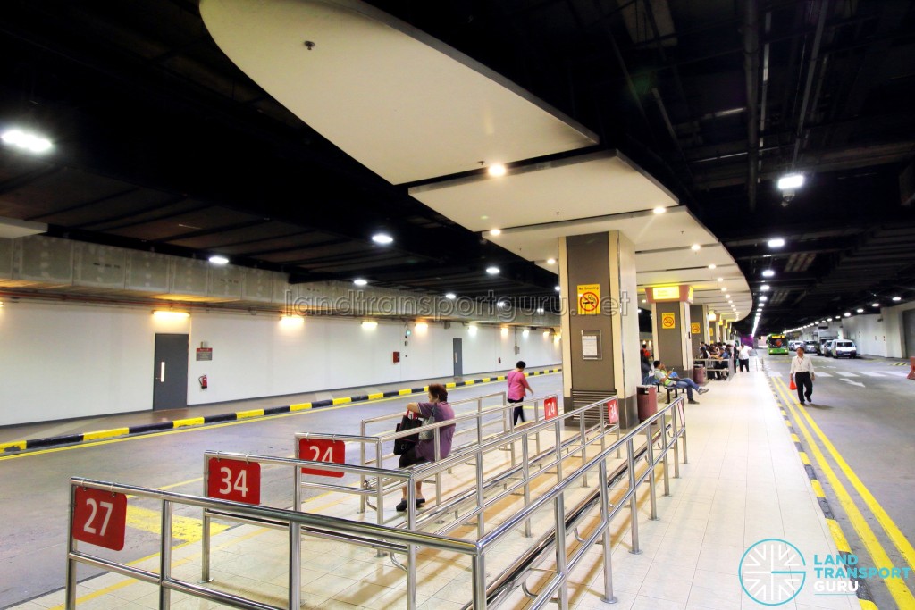 Changi Airport Terminal 1 Basement - Queue Lines for Service 24/27/34