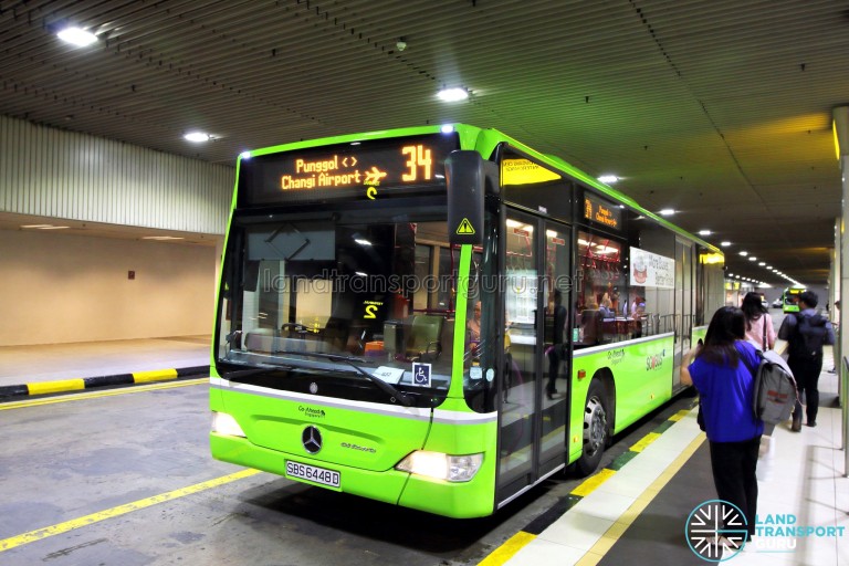 Changi Airport Terminal 2 Bus Terminal | Land Transport Guru