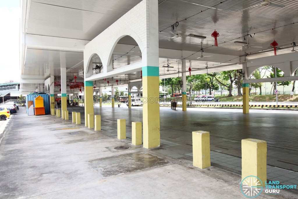 Defunct Hougang South Bus Interchange - Former end-on berths