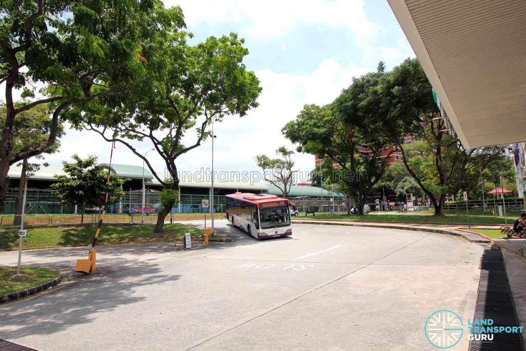 Defunct Hougang South Bus Interchange - Bus ingress