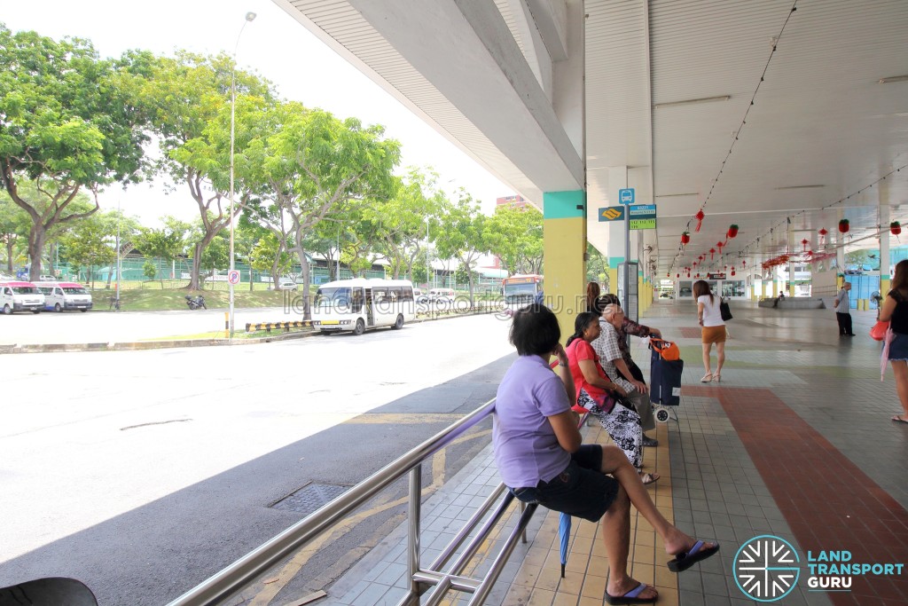 Defunct Hougang South Bus Interchange - Bus waiting area