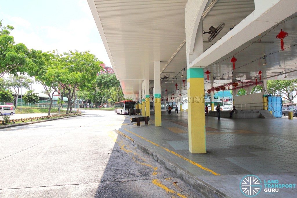 Defunct Hougang South Bus Interchange - End-on berths