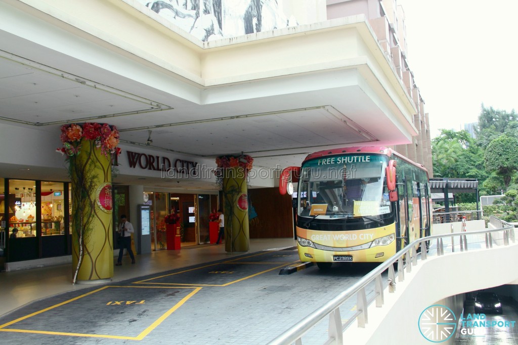 Great World City Shuttle - East Pickup Point for Chinatown/Redhill Routes
