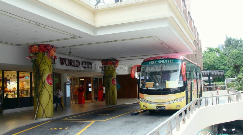 Great World City Shuttle - East Pickup Point for Chinatown/Redhill Routes