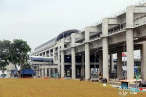 Gul Circle MRT Station - Exterior from far