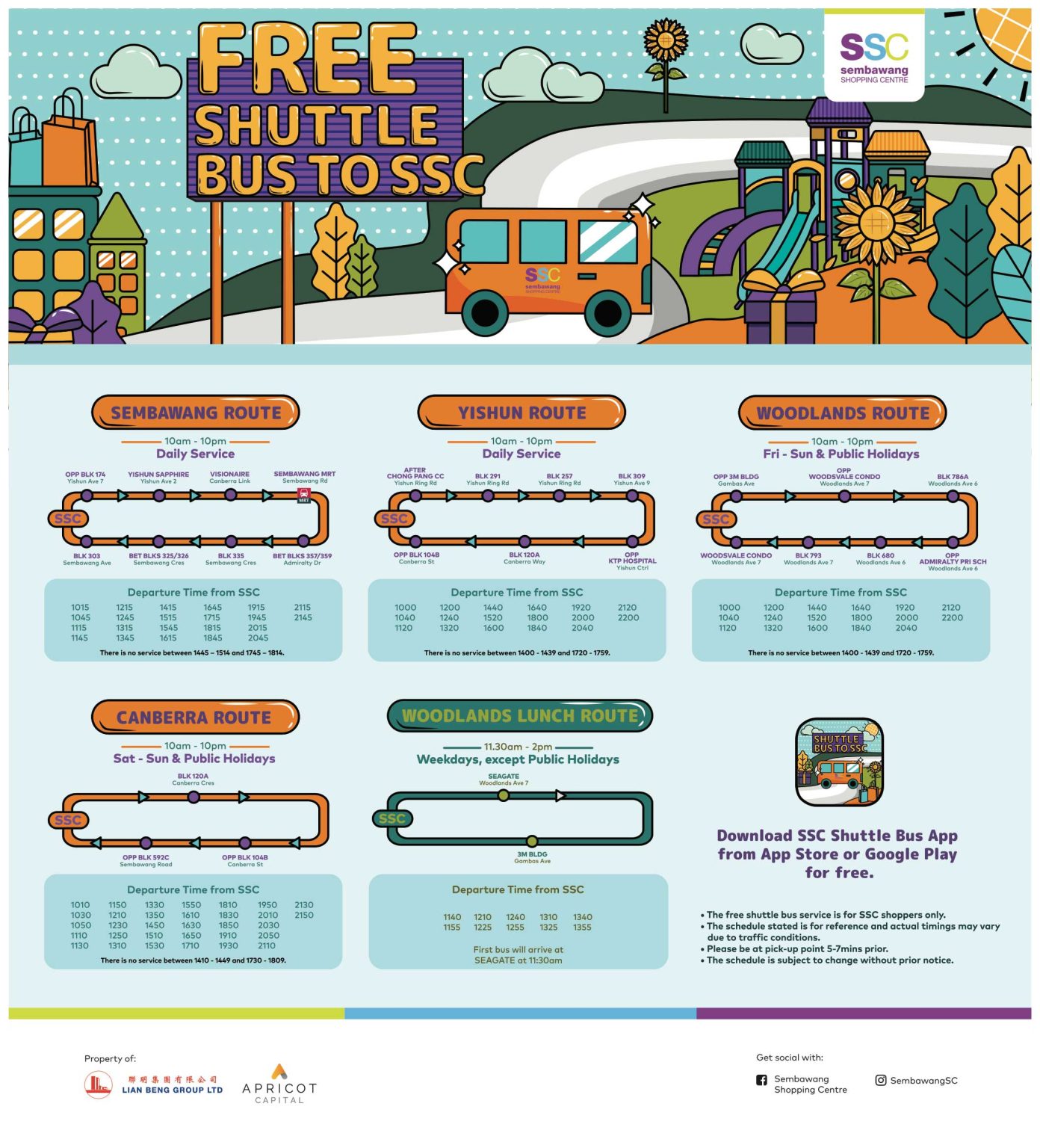 Sembawang Shopping Centre Shuttle Bus Service Poster (Updated Mar 2023 ...