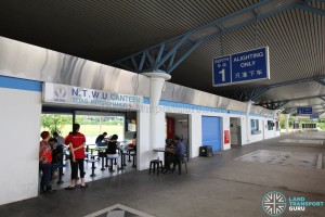 Tuas Bus Terminal - NTWU Canteen near Alighting Berth 1