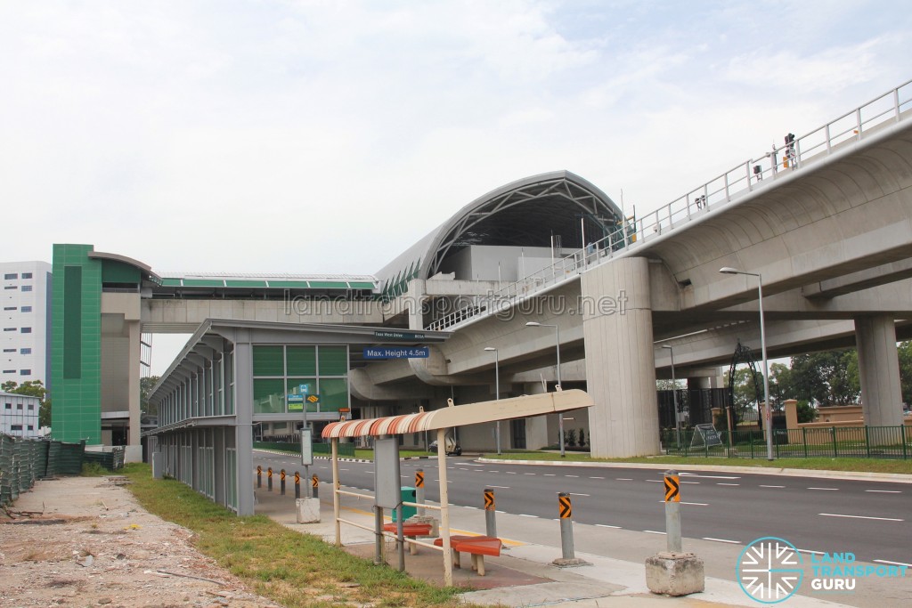 Tuas Link MRT Station - Exterior from Tuas West Drive