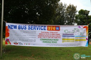 Bus Service 374 Banner