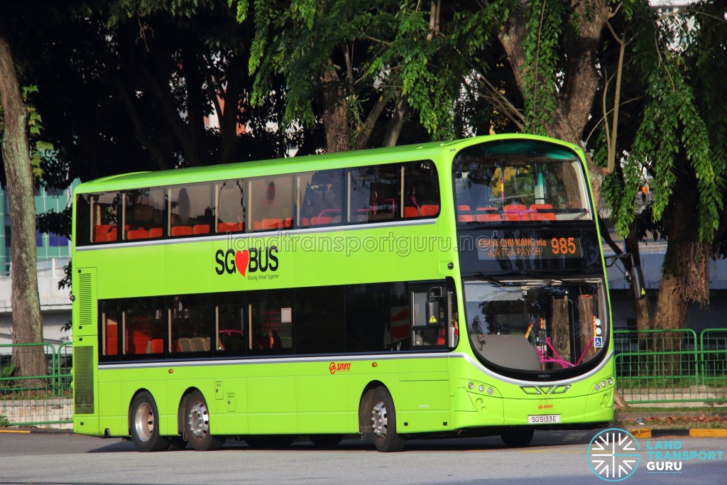 SMRT Buses Volvo B9TL (SG5133E) - Service 985
