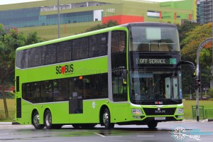 MAN Lion's City DD L Concept Bus (SG5999Z) - Off Service with and Tower Transit Logo in Colour