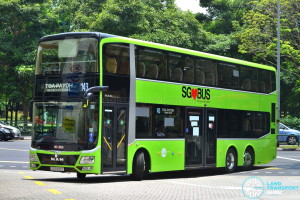 MAN Lion's City DD L Concept Bus (SG5999Z), operating on Tower Transit Service 143