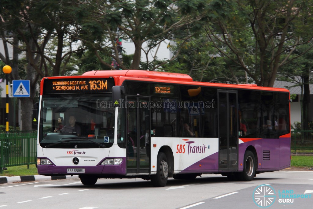 SBS Transit Mercedes-Benz Citaro (SBS6595L) - Service 163M