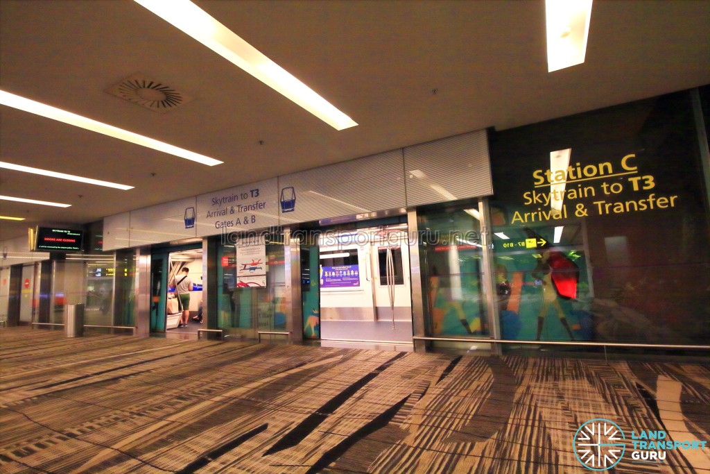 Changi Airport Skytrain - Transit Area - Station C (Terminal 1)