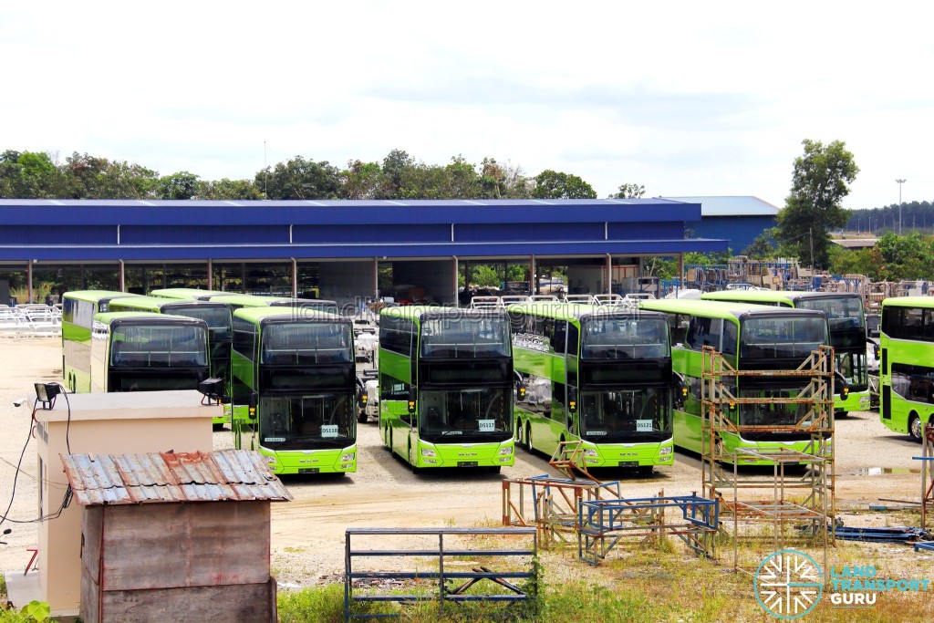 Gemilang Coachworks - Assembled MAN A95 Facelift buses in storage - SG5840Y, SG5839C and SG5843P