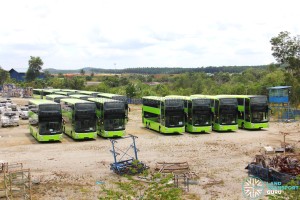 Gemilang Coachworks - Assembled MAN A95 Facelift buses in storage