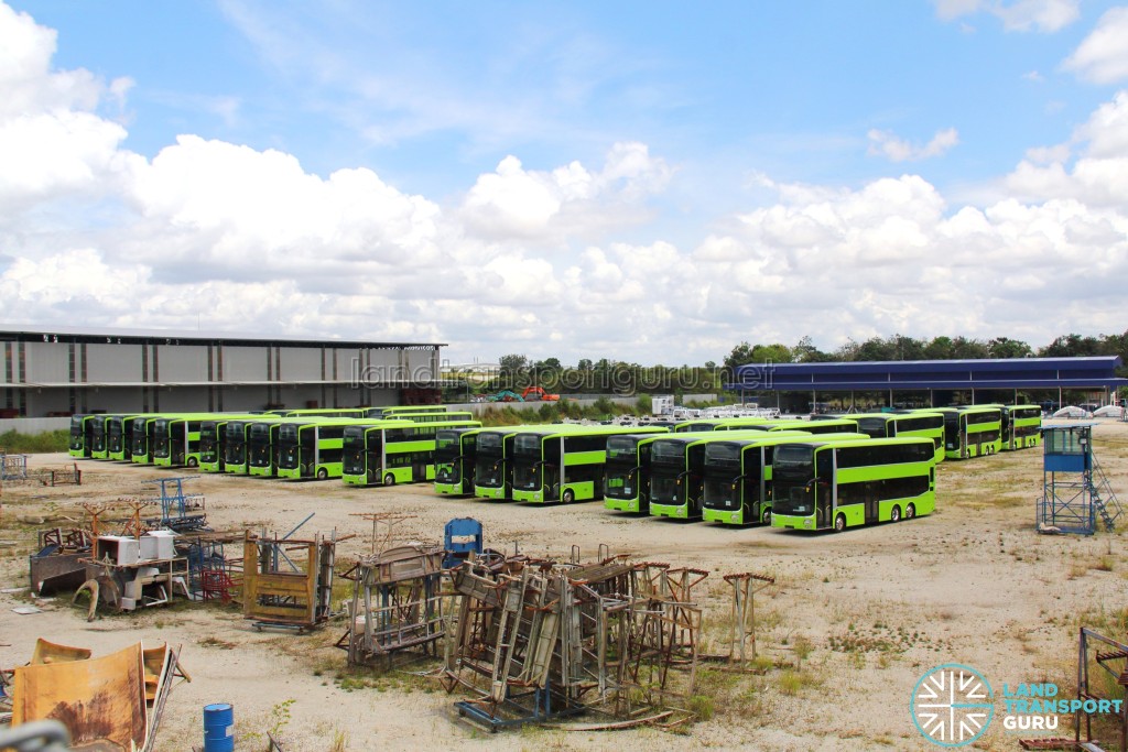 Gemilang Coachworks - Assembled MAN A95 Facelift buses and chassis in storage, awaiting delivery to Singapore