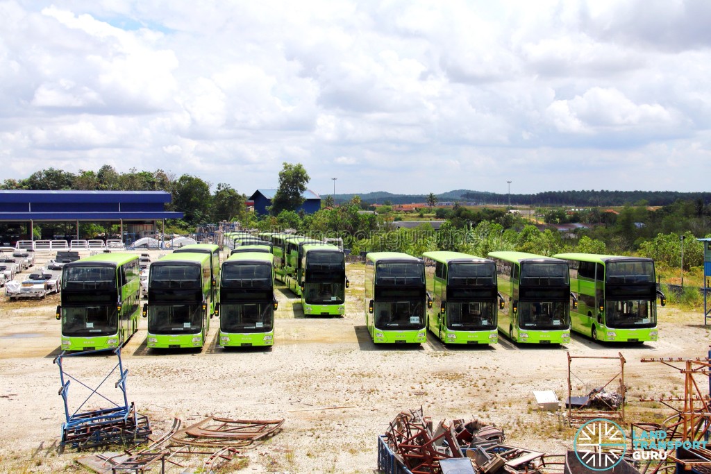 Gemilang Coachworks - Assembled MAN A95 Facelift buses in storage