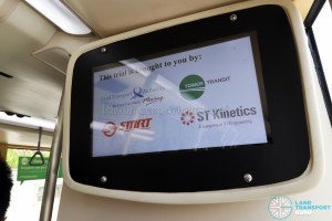 MAN Lion's City DD L Concept Bus (SG5999Z) - Passenger Information Display System (PIDS) on Lower Deck