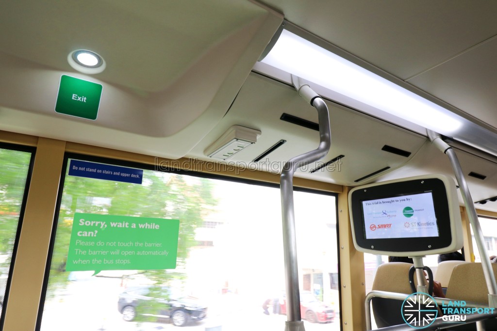 MAN Lion's City DD L Concept Bus (SG5999Z) - Passenger Information Display System (PIDS) on Upper Deck (Midsection)