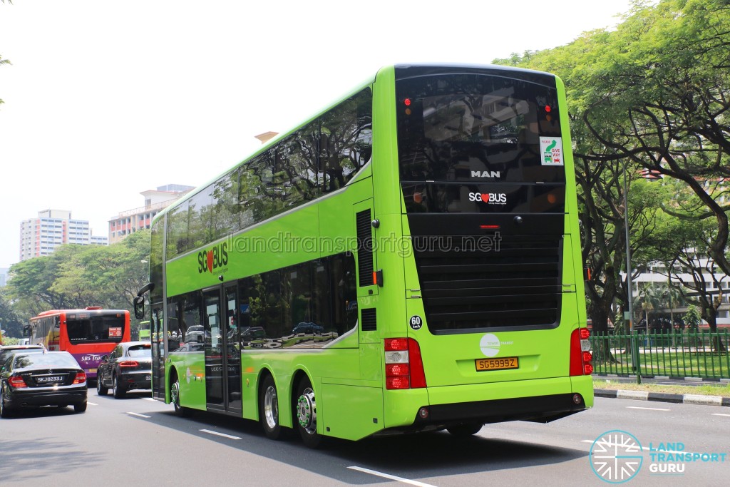 Tower Transit - MAN Lion's City DD L Concept Bus (SG5999Z) - Rear