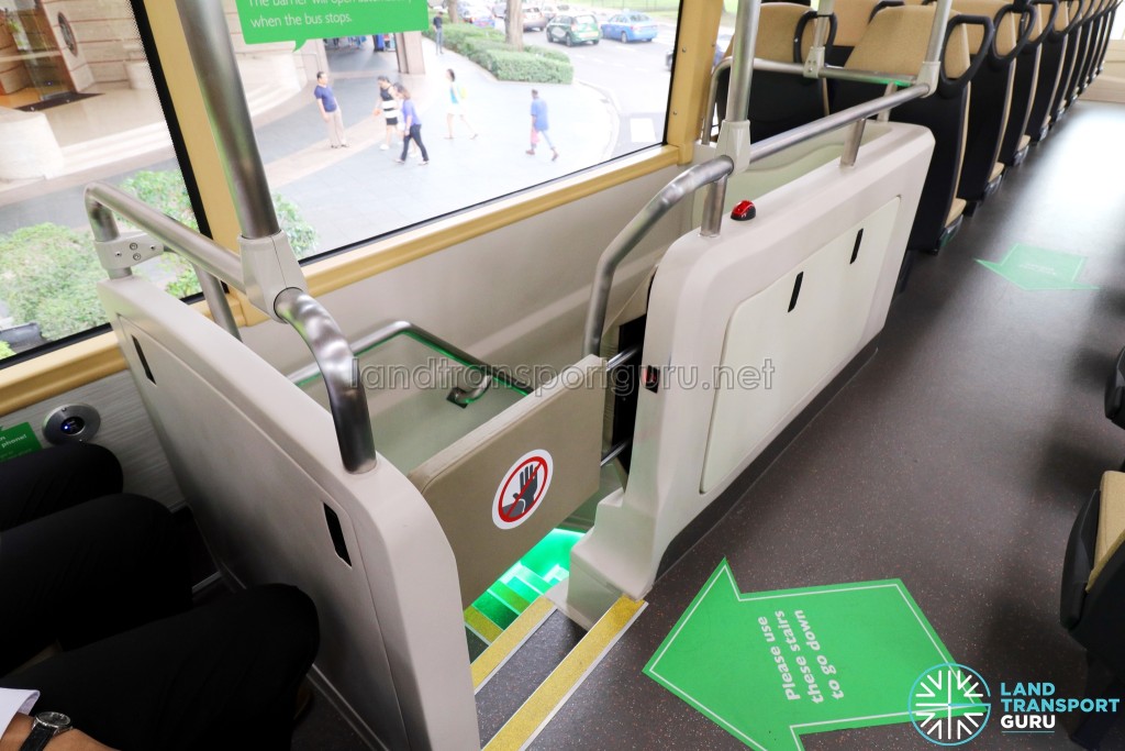 MAN Lion's City DD L Concept Bus (SG5999Z) - Rear staircase leading to third door