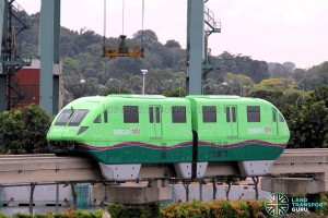 Sentosa Monorail - Green Train