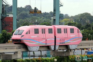 Sentosa Monorail - Pink Train