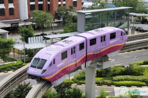 Sentosa Monorail - Purple Train