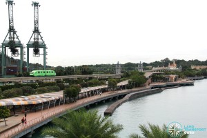 Sentosa Monorail Line between HarbourFront and Sentosa Island